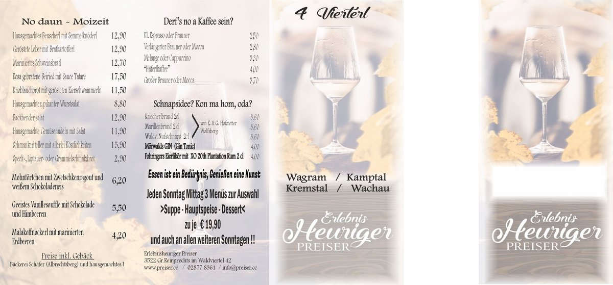 Heurigenkarte außen